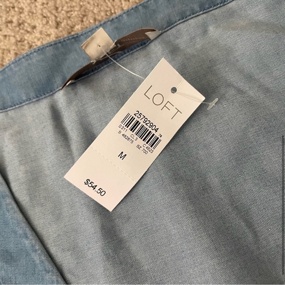 Loft Chambray Wrap Top - Picture 4 of 5